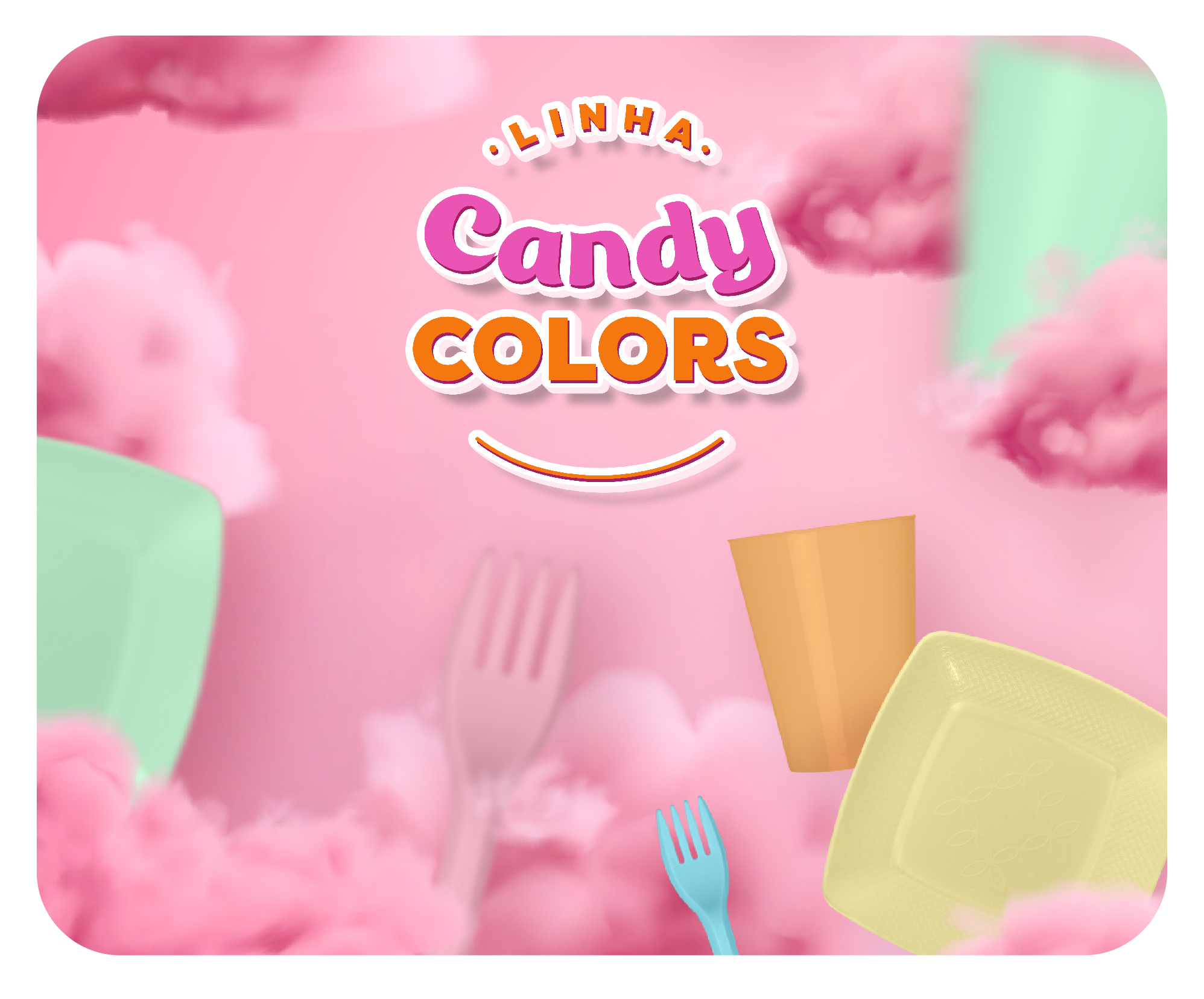 Candy colors Banner Linhas